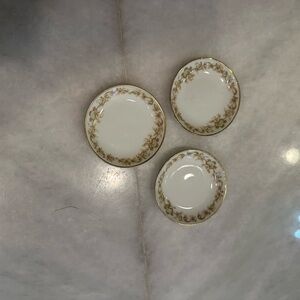 Elegant Gold Trimmed Porcelain Jewelry trays